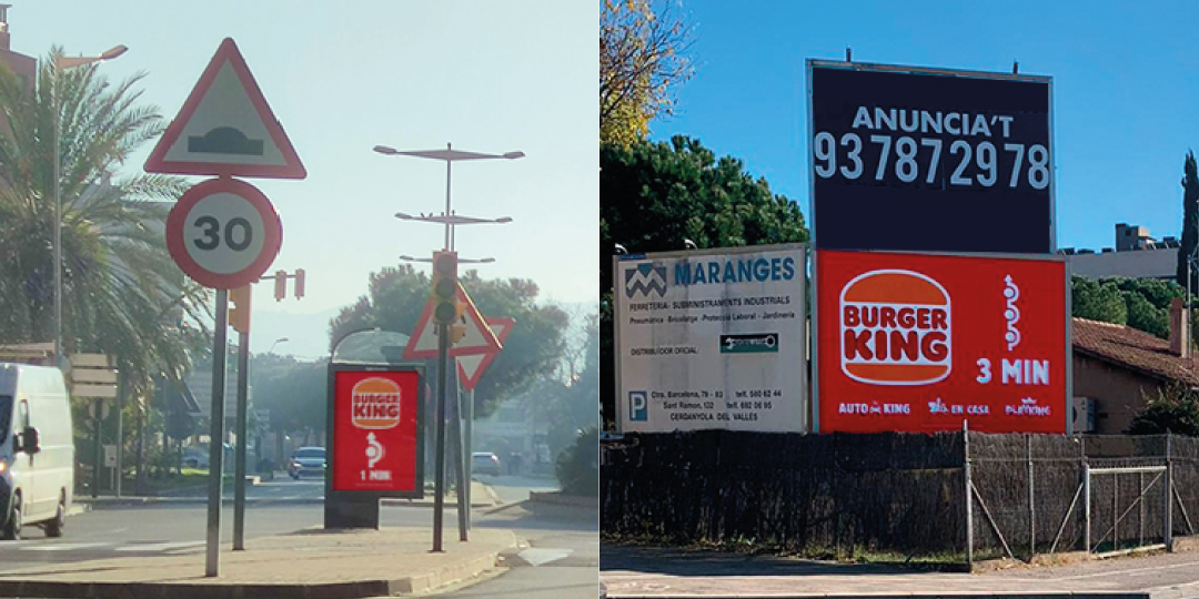 Outdoor Planner realiza la primera campaña de Burger King con su nueva imagen 