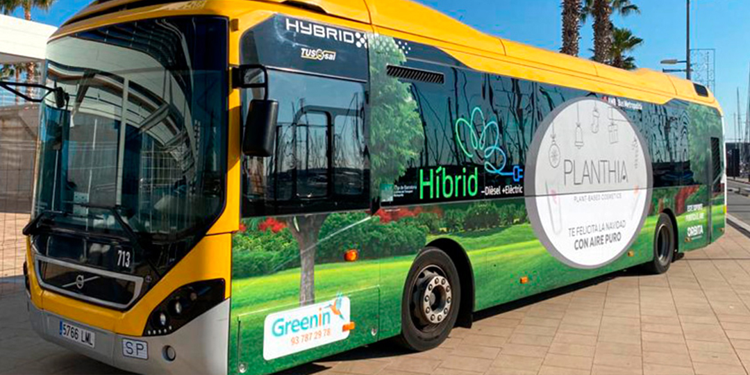 Greenin presenta buses que descontaminan el aire de la ciudad